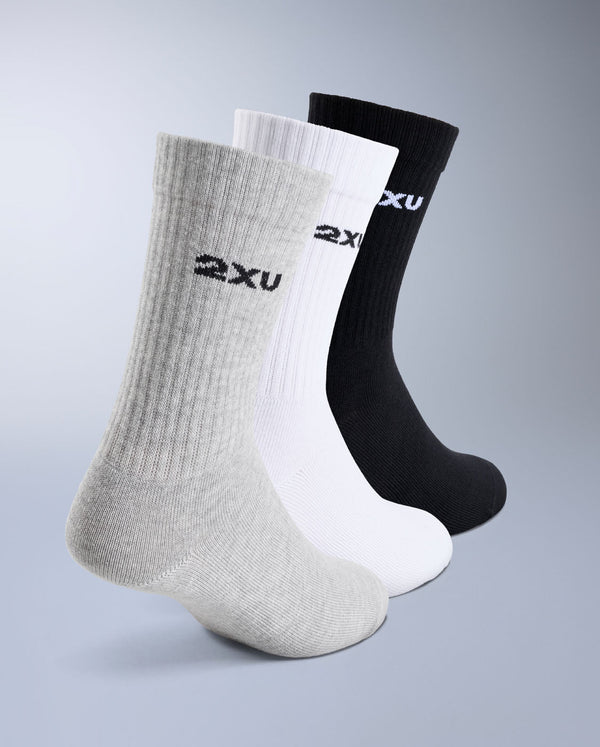 Cotton Crew Socks 3 Pack