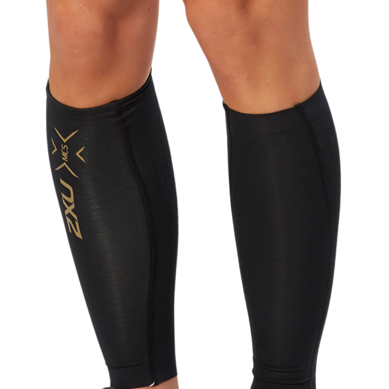  2XU Elite MCS Compression Calf Guards, Black/Gold, Small :  Clothing, Shoes & Jewelry