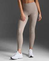 Women Ribbed Hi-Rise Compression Tights