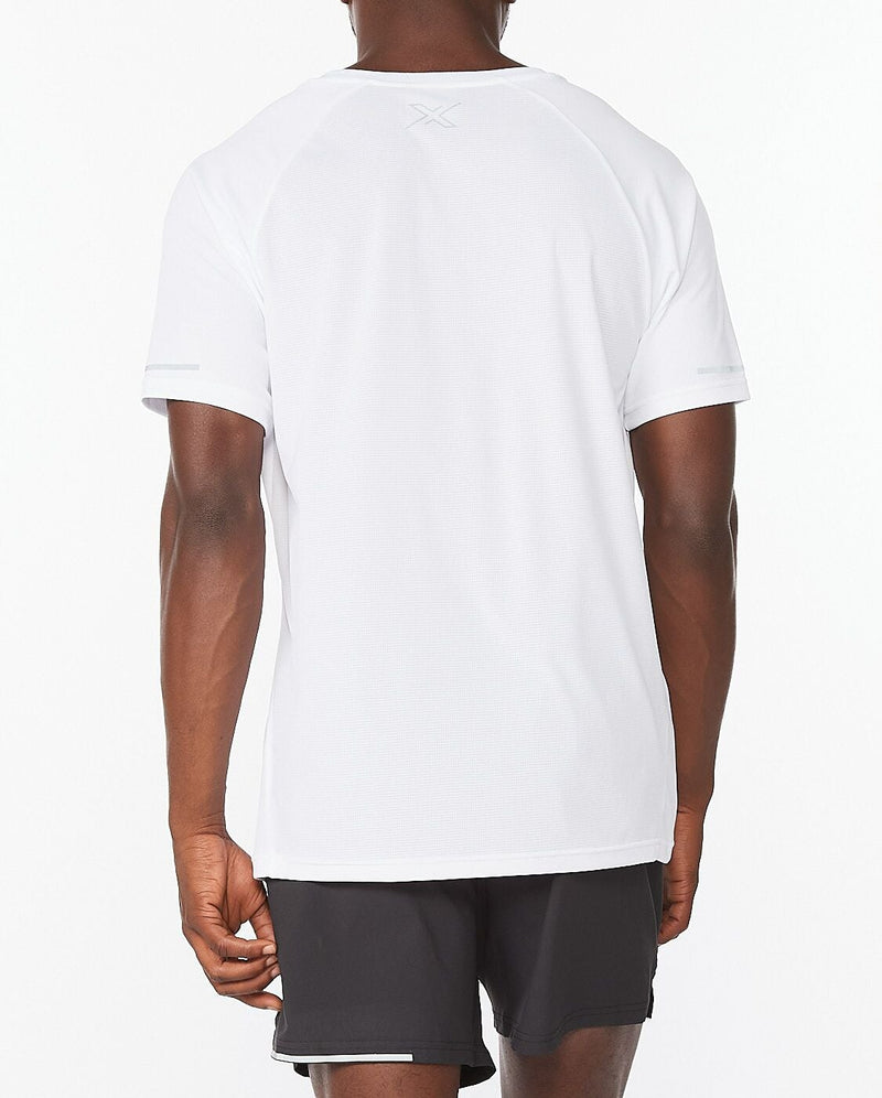 2xu Malaysia Aero Tshirt White Silver Reflective Back