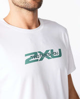 2xu Malaysia Contender Tshirt White Front Full Zoomed