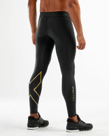 2xu Malaysia Force Compression Tights Black Gold Back Angled