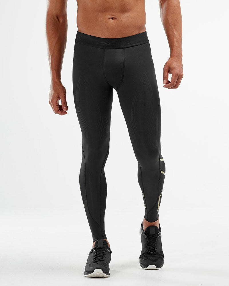 2xu Malaysia Force Compression Tights Black Gold Front