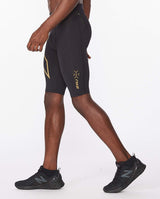 2xu Malaysia Light Speed Compression Shorts Black Gold Reflective Side