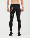 Light Speed Compression Tights - BLACK/GOLD REFLECTIVE