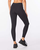 2xu Malaysia Motion Mid Rise Compression Tights Black Dotted Logo Back