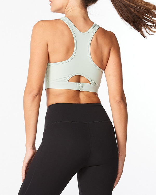 2xu Malaysia Motion Racerback Crop Mineral White Back