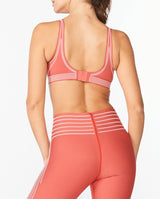2xu Malaysia No Distractions Crop Rosette Cranberry Back