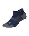 Vectr Cushion No Show Socks - BLUE STEEL/GREY