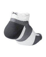 2xu Malaysia Vectr Cushion No Show Socks White Grey Back