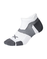 2xu Malaysia Vectr Cushion No Show Socks White Grey Front