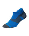 Vectr Lightcushion No Show Socks - VIBRANT BLUE/GREY