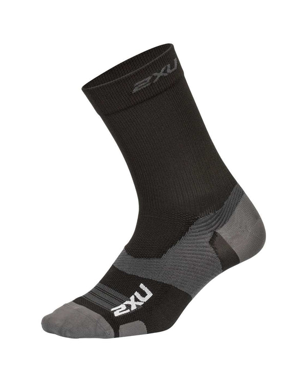 2xu Malaysia Vectr Ultralight Crew Sock Black Titanium Front