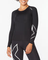 Core Compression Long Sleeve - BLACK/SILVER